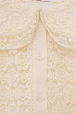 画像2: m petit by misako / AOKレースブラウス M アイボリー O-26-03-01-124-LO-BL-IG-OS