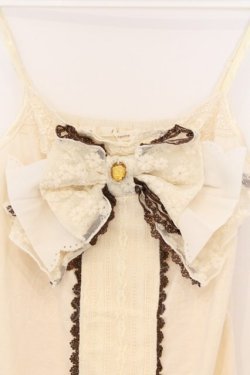 画像2: axes femme / BIGリボンキャミソール M キナリ O-26-03-01-021-AX-TO-OW-OS