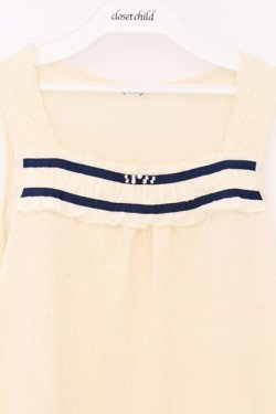 画像2: axes femme / シフォンフリルタンクトップ M キナリ O-26-03-01-022-AX-TO-OW-OS