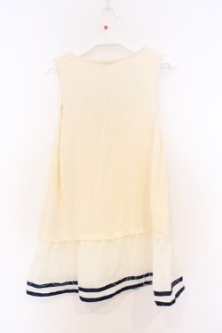 画像3: axes femme / シフォンフリルタンクトップ M キナリ O-26-03-01-022-AX-TO-OW-OS