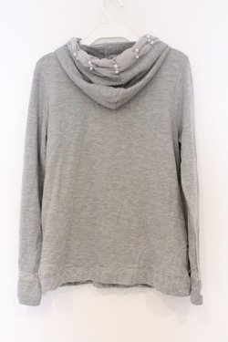 画像3: axes femme / ビジュー使いZIPパーカー M グレー O-26-03-01-024-AX-TO-OW-OS