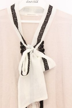 画像2: axes femme / タイ付きブラウス風プルオーバー M ベージュ O-26-03-01-025-AX-TO-OW-OS