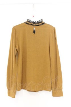 画像3: axes femme / 薔薇ストライプ切り替えプルオーバー M カラシ O-26-03-01-028-AX-TO-OW-OS