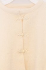 画像2: merry jenny / fluffyチャイナニットソーカーディガン F アイボリー O-26-03-01-003-LO-TO-OW-ZT624 (2)