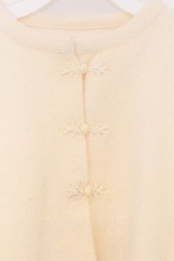 画像2: merry jenny / fluffyチャイナニットソーカーディガン F アイボリー O-26-03-01-003-LO-TO-OW-OS