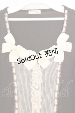 画像2: axes femme / 3つリボンブラウス風プルオーバー M ブラウン O-26-03-01-029-AX-TO-OW-OS