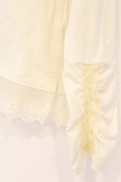 画像2: axes femme / 裾レースインナープルオーバー M キナリ O-26-03-01-032-AX-TO-OW-OS