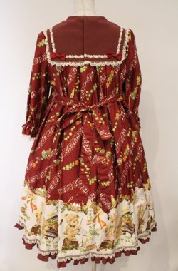 画像5: metamorphose / 森の音楽隊Aラインワンピース  えんじ系 O-26-03-02-027-ME-OP-OW-OS