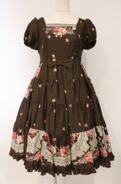 画像1: Innocent World / ラウレッタローズワンピース  ショコラ O-26-03-02-029-IW-OP-OW-OS