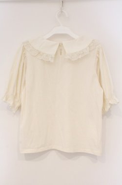 画像3: m petit by misako / 丸襟プルオーバー M オフシロ O-26-03-02-004-0-TO-IG-OS