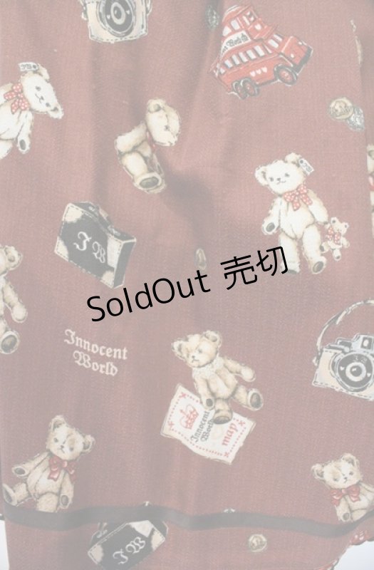 画像3: Innocent World / ロンドンベアージャストウエストジャンパースカート M(93cm丈) ボルドー O-26-03-02-030-IW-OP-OW-OS (3)