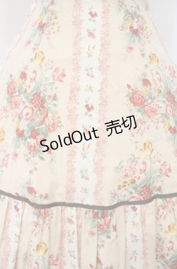 画像3: Innocent World / バラとチューリップのフレアージャンパースカート M ピンク O-26-03-02-031-IW-OP-OW-OS