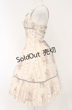 画像4: Innocent World / バラとチューリップのフレアージャンパースカート M ピンク O-26-03-02-031-IW-OP-OW-OS