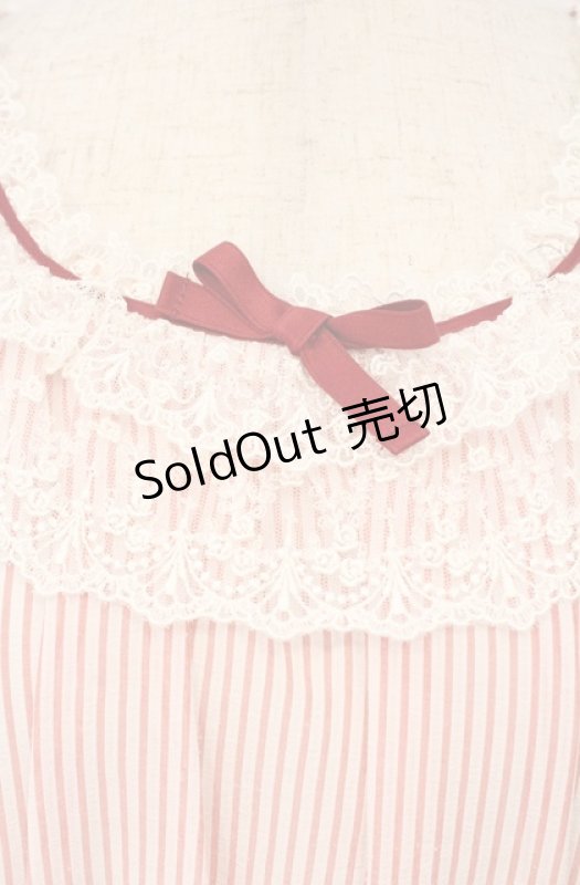 画像2: Innocent World / シャロンジャンパースカート  アカ×オフ O-26-03-02-034-IW-OP-OW-OS (2)