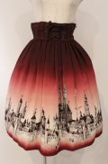 Innocent World / ローテンブルク柄スカート  ワイン O-26-03-02-037-IW-SK-OW-OS