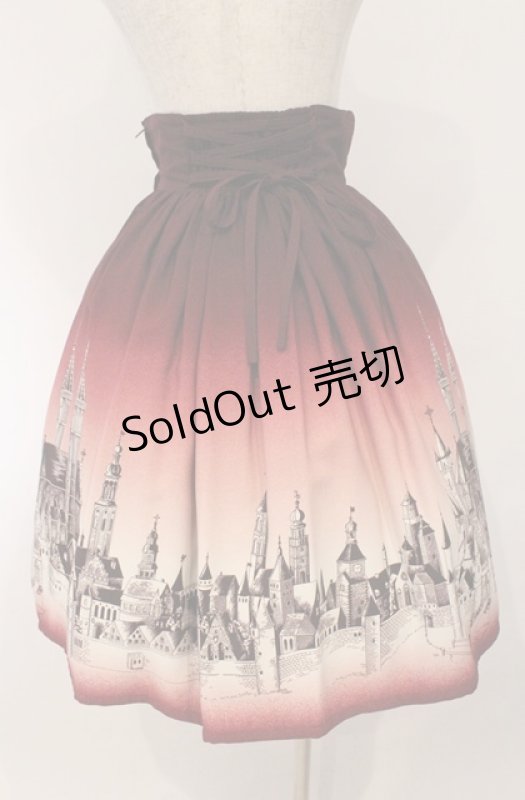 画像5: Innocent World / ローテンブルク柄スカート  ワイン O-26-03-02-037-IW-SK-OW-OS (5)