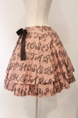 画像3: metamorphose / Romantic alphabet スカート  ピンク系 O-26-03-02-040-ME-SK-OW-OS