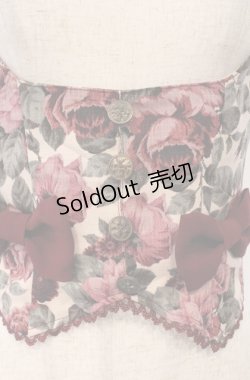 画像2: Innocent World / マロニカローズビスチェ M ワイン O-26-03-02-041-IW-TO-OW-OS