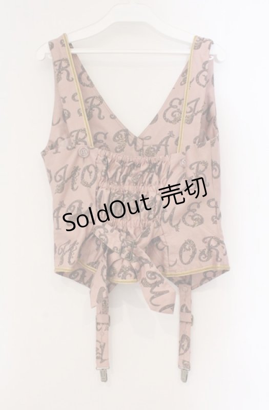 画像4: metamorphose / Romantic alphabetベスト  ピンク系 O-26-03-02-042-ME-TO-OW-OS (4)