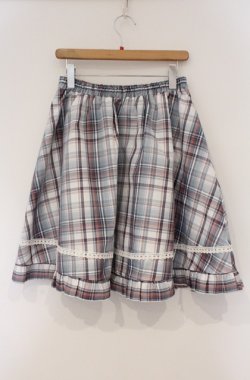 画像3: virally / 星名桜子 チェックスカート L サックス O-26-03-02-007-PU-SK-IG-OS
