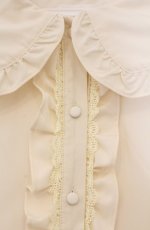 画像2: m petit by misako / AM マルエリフリルブラウス M クリーム O-26-03-02-010-LO-BL-IG-OS (2)
