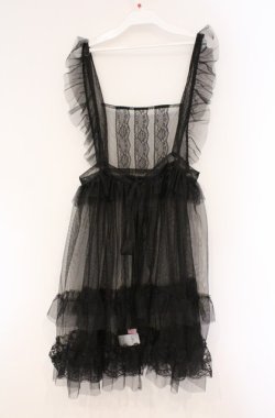 画像3: virally / TT*HOSレースエプロン L クロ O-26-03-02-011-PU-OP-IG-OS