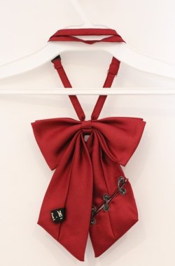 画像3: BPN / 十字架チャーム付リボンタイ  レッド O-26-03-02-012-GO-ZA-IG-OS