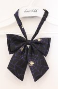 BPN / 蜘蛛の巣リボンタイ  ブラック×パープル O-26-03-02-013-GO-ZA-IG-OS