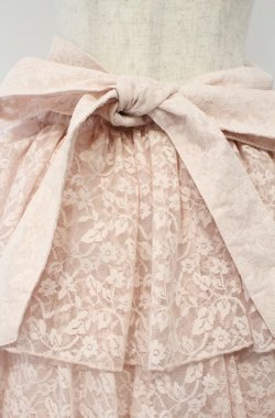 画像2: metamorphose / 総レース三段スカート  ピンク O-26-03-02-018-ME-SK-IG-OS