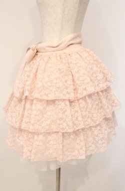 画像3: metamorphose / 総レース三段スカート  ピンク O-26-03-02-018-ME-SK-IG-OS