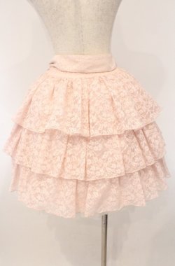 画像4: metamorphose / 総レース三段スカート  ピンク O-26-03-02-018-ME-SK-IG-OS