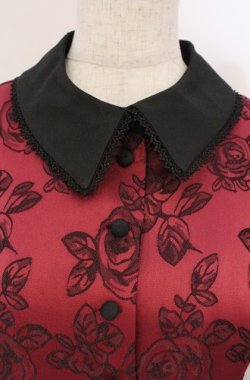 画像2: Sheglit / "Bell Rose"クラシカルワンピース M ワイン O-26-03-02-020-EL-OP-OW-OS