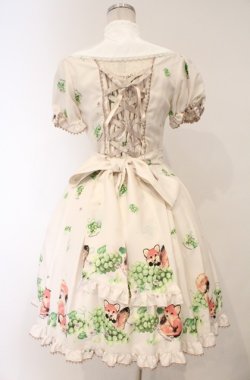 画像6: metamorphose / こぎつねのかくれんぼ衿付ワンピース  オフシロ系×グレージュリボン O-26-03-02-022-ME-OP-OW-OS