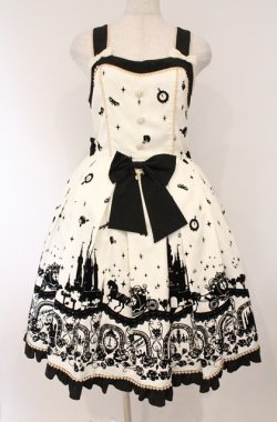 画像1: metamorphose / Cinderella〜小さなガラスの靴〜ミニジャンパースカート  アンティークホワイト O-26-03-02-025-ME-OP-OW-OS