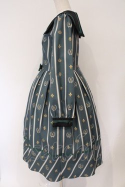 画像3: Melody BasKet / Schoolレジメンタルストライプワンピース M グリーン O-26-03-03-003-LO-OP-IG-OS