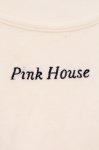 画像2: PINK HOUSE / ロゴ刺繍カットソー  シロ O-26-03-03-031-LO-TO-IG-OS (2)