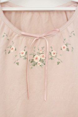 画像2: PINK HOUSE / 薔薇プリントカットソー L ピンク O-26-03-03-036-LO-TO-IG-OS
