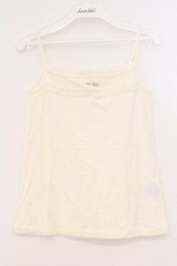 画像1: PINK HOUSE / ロゴレースキャミソール  シロ O-26-03-03-037-LO-TO-IG-OS