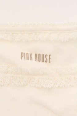 画像2: PINK HOUSE / ロゴレースキャミソール  シロ O-26-03-03-037-LO-TO-IG-OS