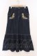 画像1: PINK HOUSE / ベリー刺繍デニムスカート  インディゴ O-26-03-03-043-LO-SK-IG-OS (1)