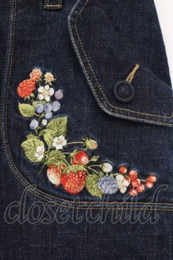 画像2: PINK HOUSE / ベリー刺繍デニムスカート  インディゴ O-26-03-03-043-LO-SK-IG-OS