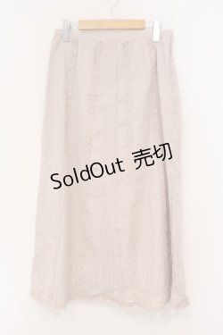 画像1: PINK HOUSE / リネンピコフリルスカート L ピンク O-26-03-03-048-LO-SK-IG-OS