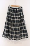 画像1: PINK HOUSE / 裾ピコフリルチェック柄スカート  グリーン O-26-03-03-049-LO-SK-IG-OS (1)
