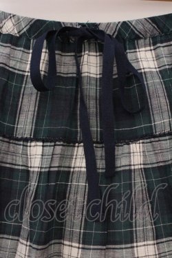 画像2: PINK HOUSE / 裾ピコフリルチェック柄スカート  グリーン O-26-03-03-049-LO-SK-IG-OS