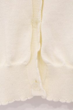 画像2: F&A / シアーフラワー釦UVカットニットカーディガン F アイボリー O-26-03-03-055-LO-TO-OW-OS