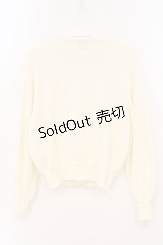 画像3: F&A / シアーフラワー釦UVカットニットカーディガン F アイボリー O-26-03-03-055-LO-TO-OW-OS (3)