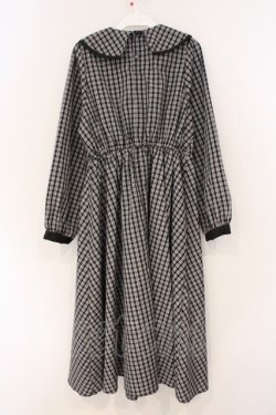 画像3: m petit by misako / リボンチェックワンピース M クロ O-26-03-03-056-LO-OP-IG-OS