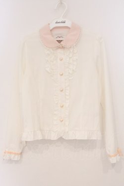 画像1: DearMyLove / マイメロディコラボブラウス M シロ×ピンク O-26-03-03-057-EL-BL-OW-OS