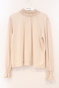 画像1: PINK HOUSE / ギャザー使いプルオーバー M アイボリー O-26-03-03-059-LO-TO-OW-OS