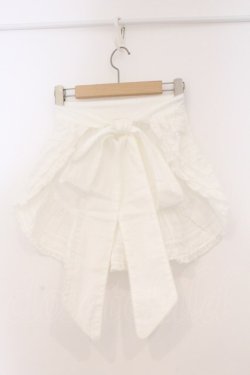 画像3: PINK HOUSE / ロゴ刺繍エプロン  シロ O-26-03-03-060-LO-ZA-OW-OS